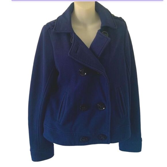 American Eagle Outfitters Blue Pea Coat – Size M - Picture 2 of 6